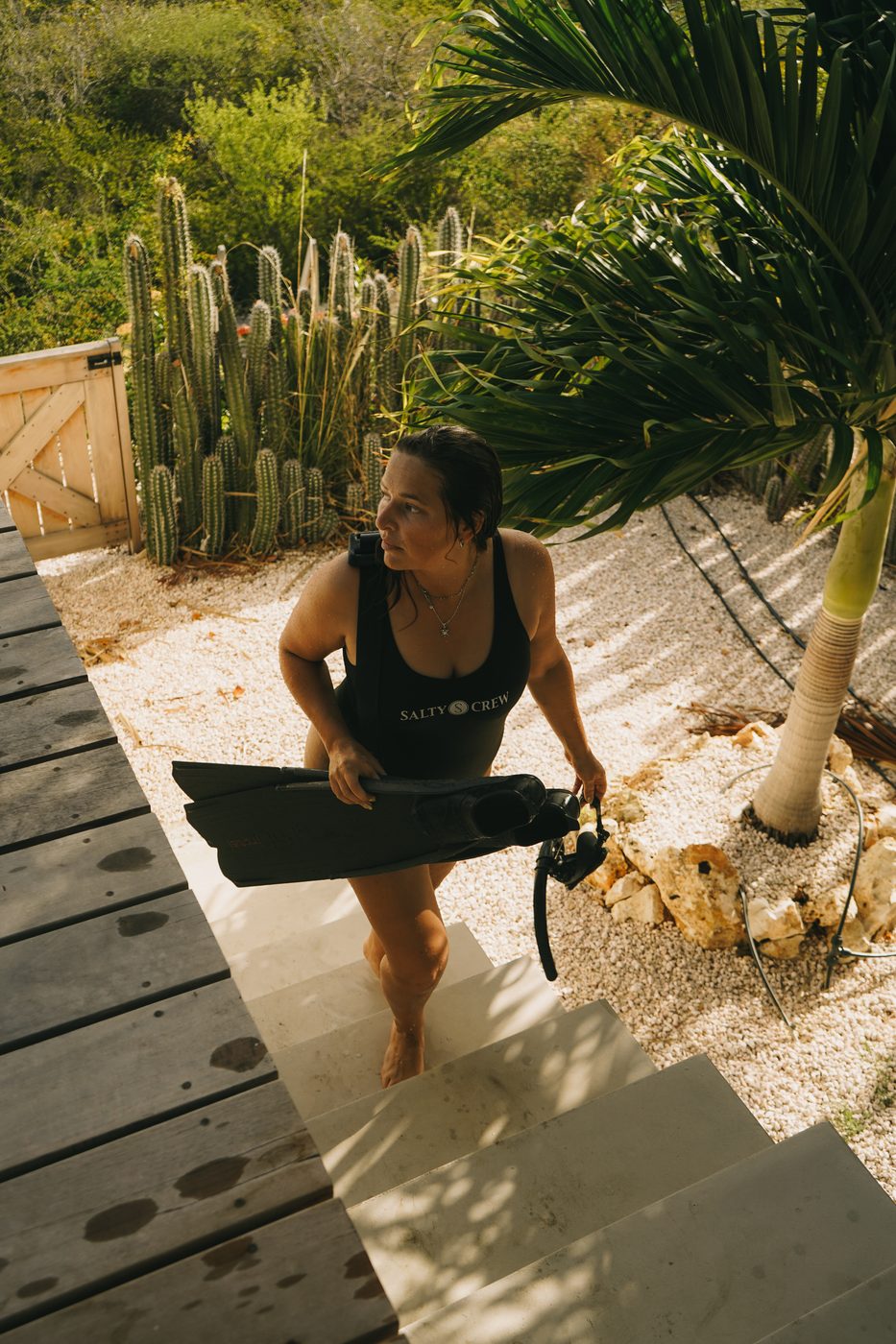 Robin, founder of Kurma Reset — freediver and life coach in Bonaire